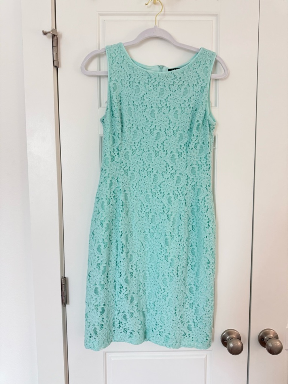 Lauren Ralph Lauren Mint Lace Midi Dress